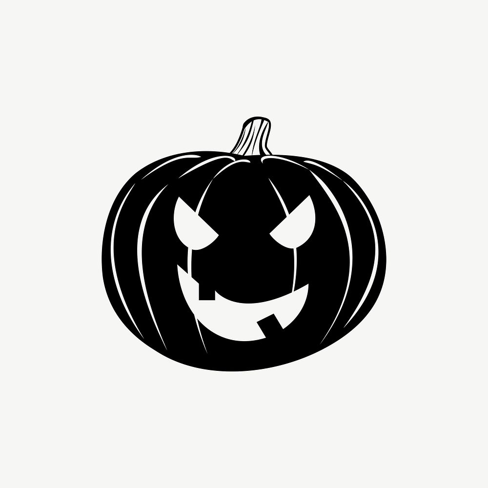Halloween pumpkin illustration psd. Free public domain CC0 image.
