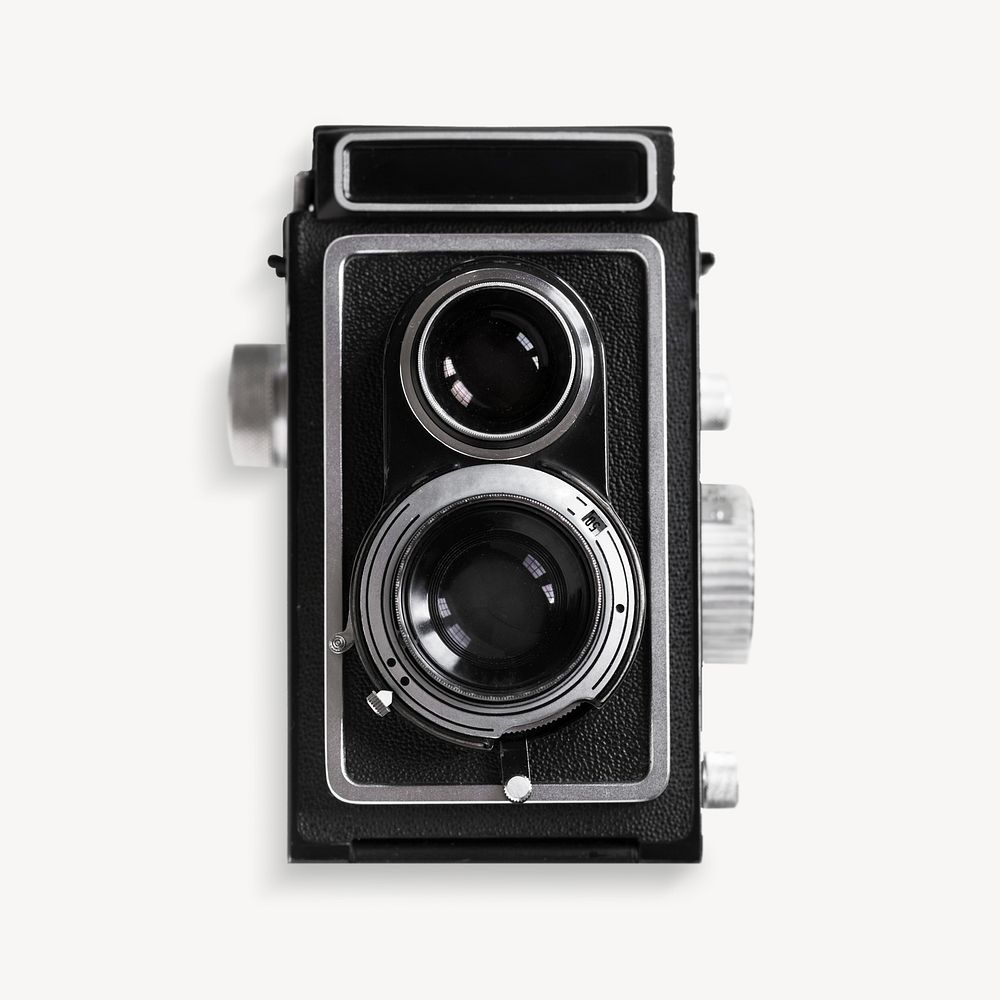 Analog film camera isolated image