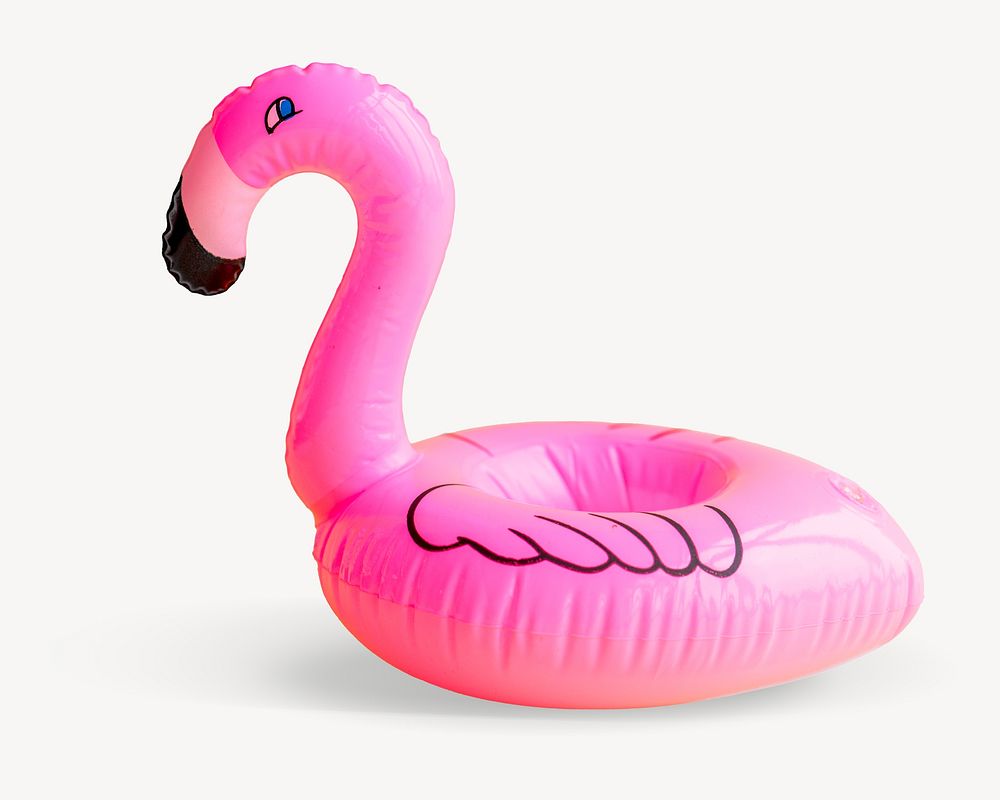Inflatable flamingo isolated image