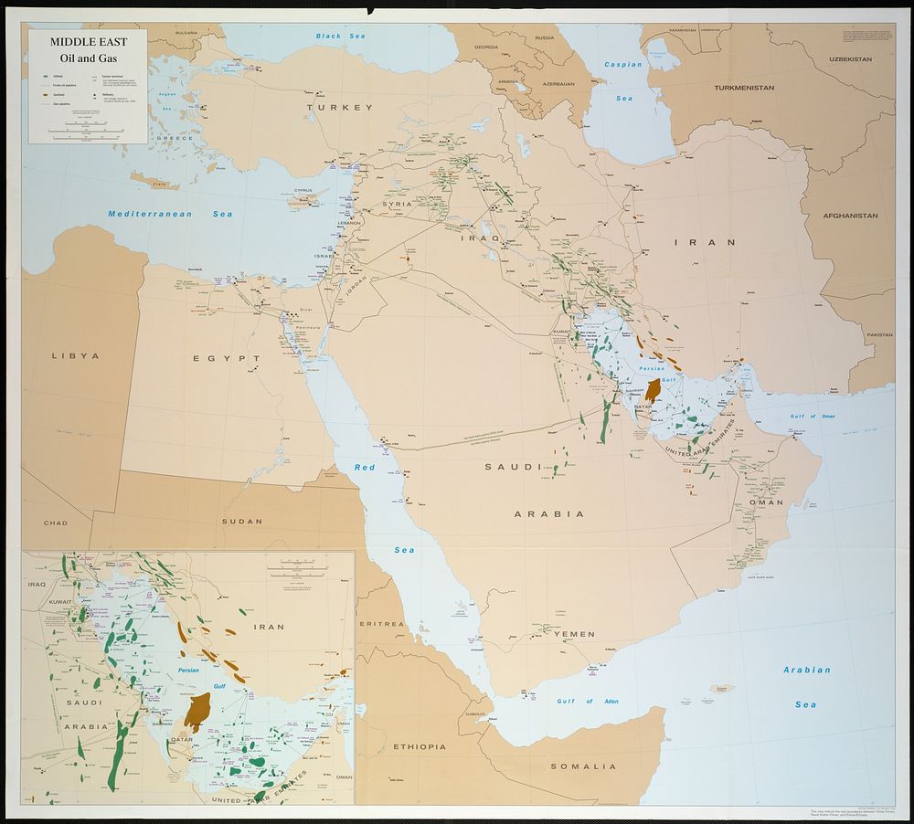             Middle East, oil and gas : Middle East          