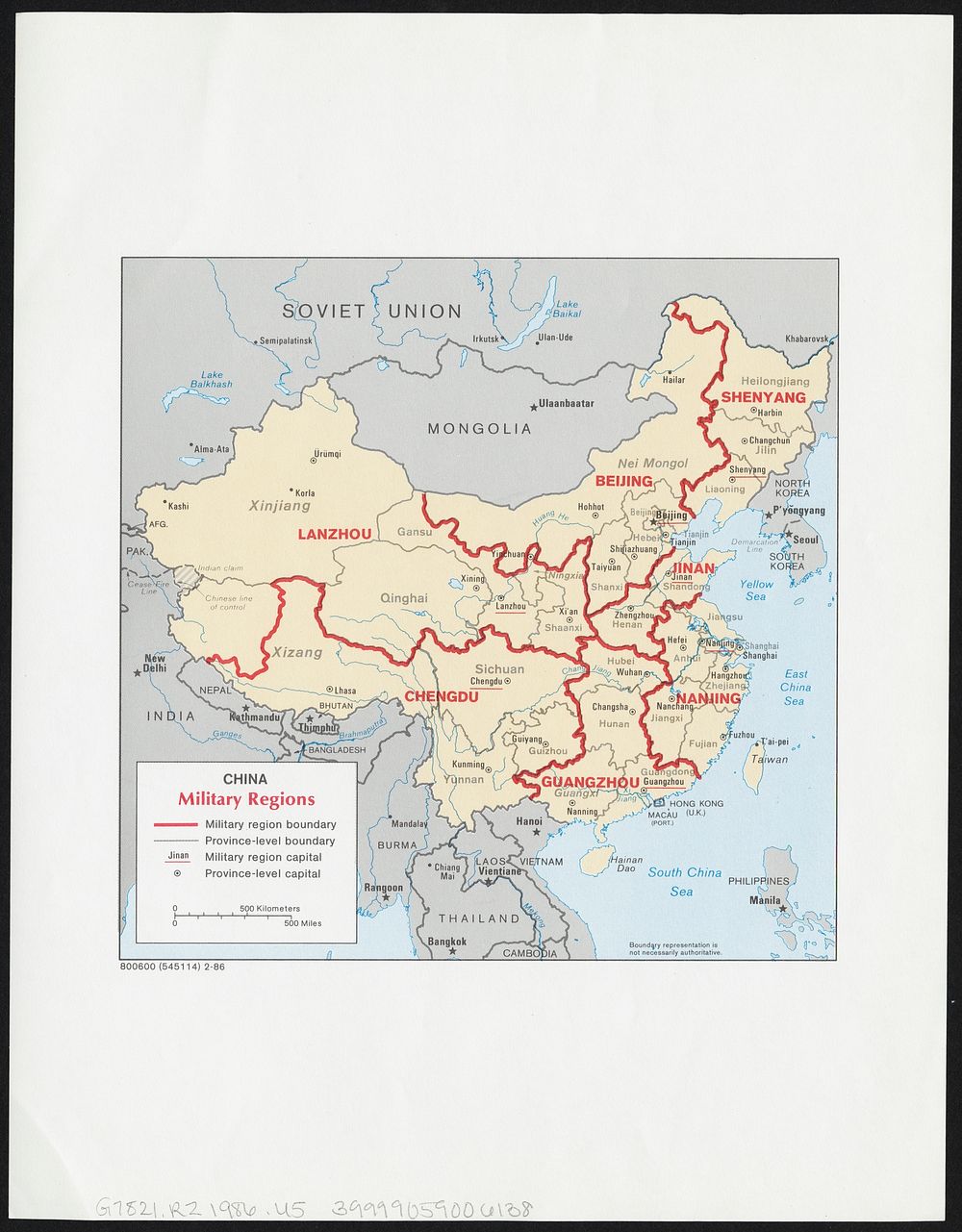             China, military regions          