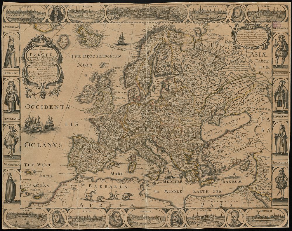             A new and most exact map of Europe described by N.I. Visscher and don into English and corrected according to I…