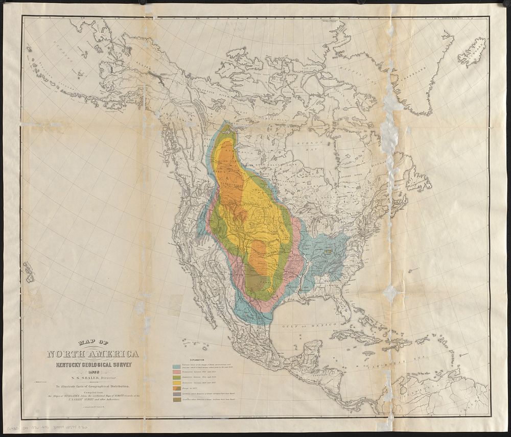             Map of North America : to illustrate facts of geographical distribution          