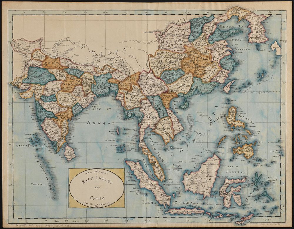             A new map of the East Indies and China from the best authorities          