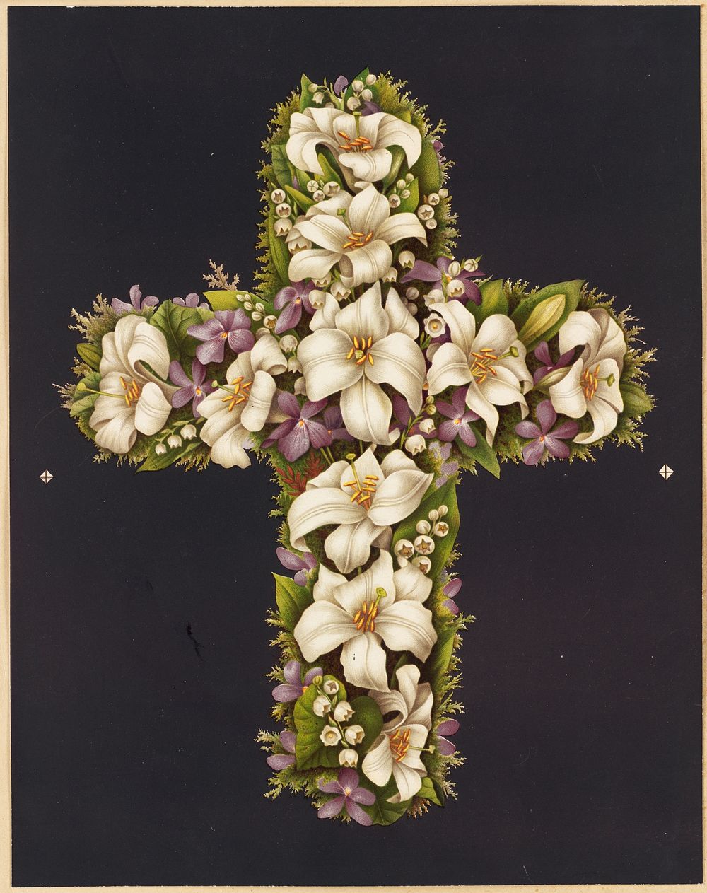             Easter lily cross           by Olive E. Whitney