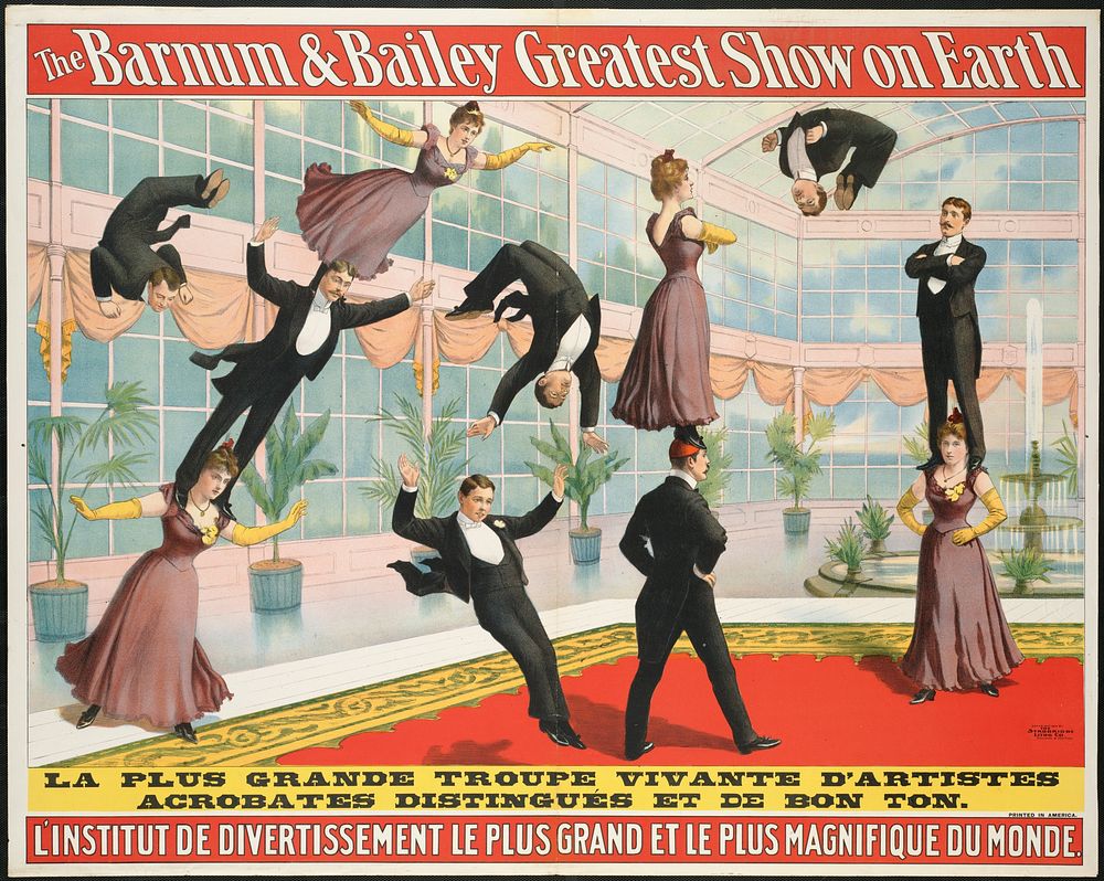             The Barnum & Bailey greatest show on earth : L'Institut de divertissement le plus grand et le plus magnifique du…