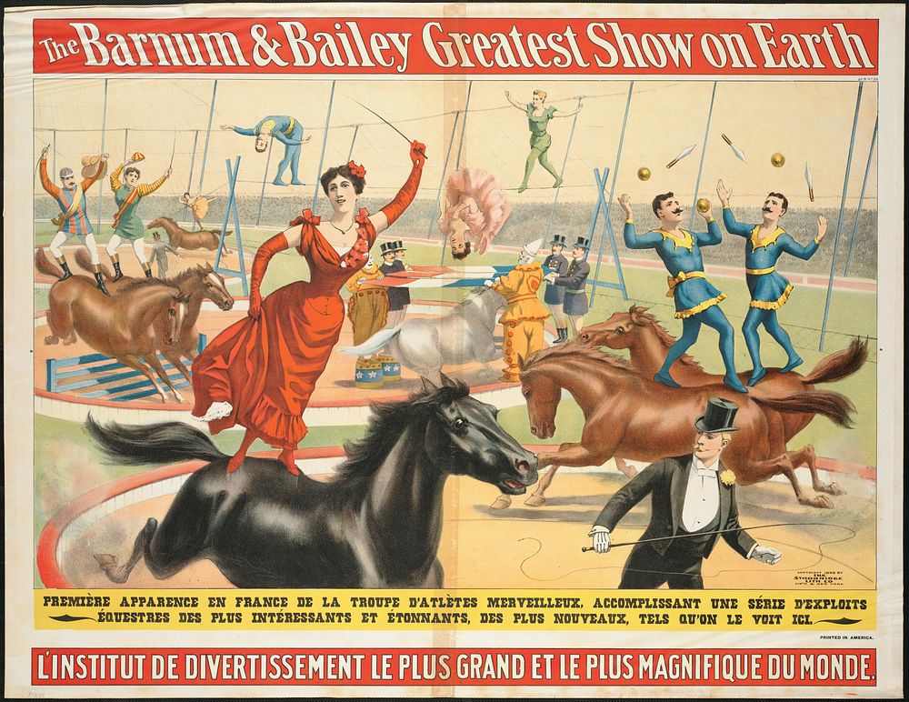             The Barnum & Bailey greatest show on earth : L'Institut de divertissement le plus grand et le plus magnifique du…