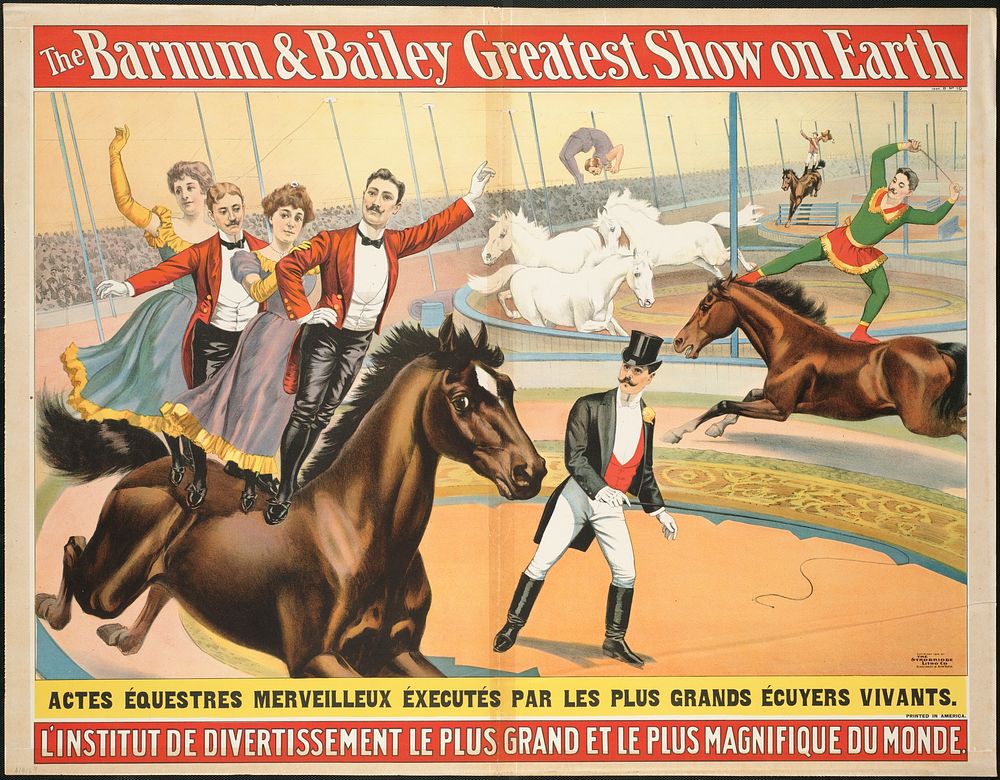             The Barnum & Bailey greatest show on earth : L'Institut de divertissement le plus grand et le plus magnifique du…