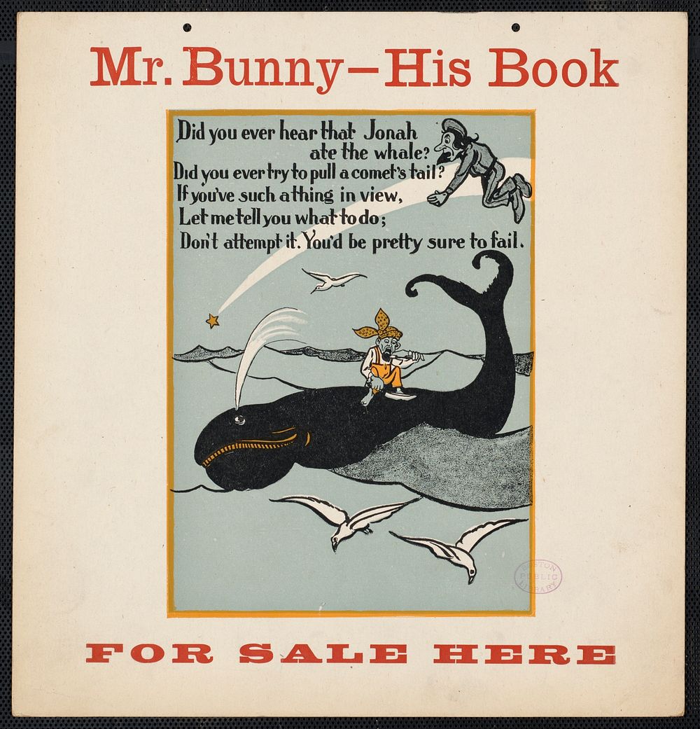             Mr. Bunny - his book, for sale here          