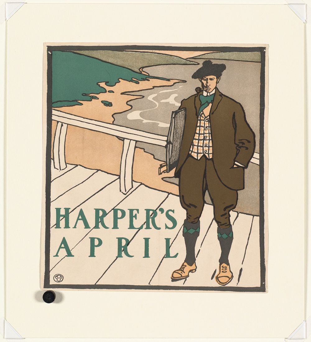             Harper's April           by Edward Penfield