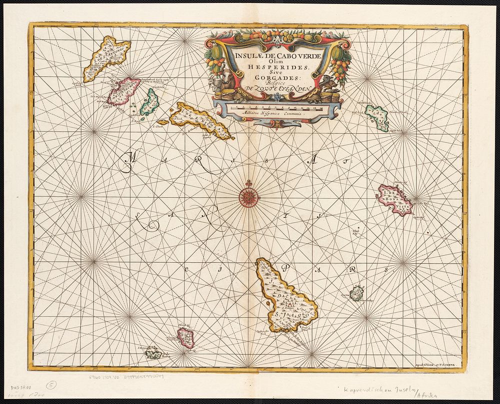             Insulae de Cabo Verde, Olim Hesperides, sive Gorgades : Belgice de zoute eylanden          