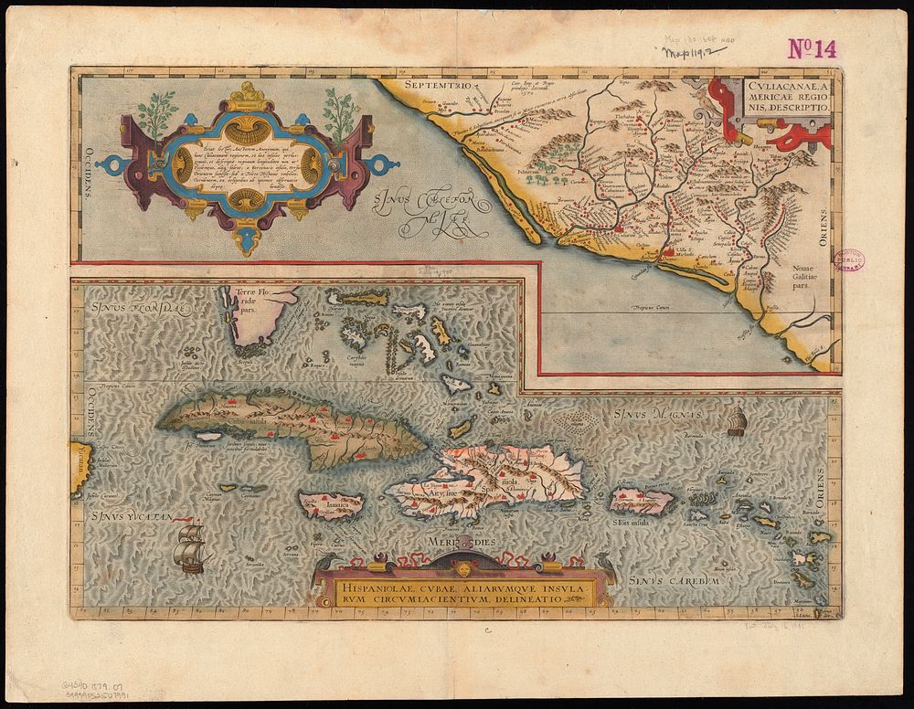             Culiacanae, Americae regionis, descriptio : Hispaniolae, Cubae, aliarumque insularum circumiacientium…