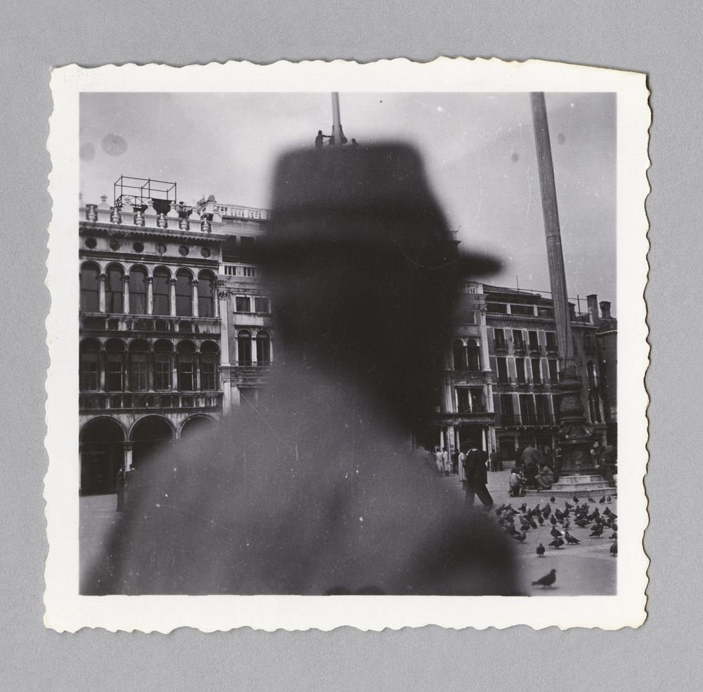 Untitled (blurry man in plaza)