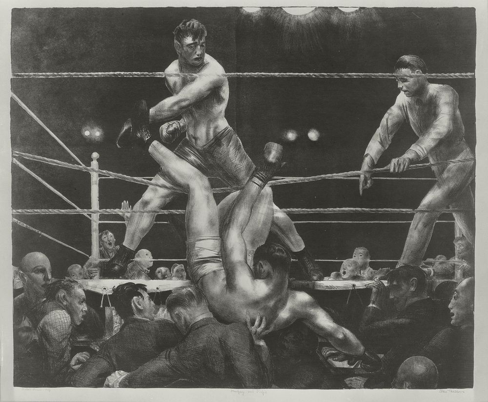 Dempsey and Firpo by George Wesley Bellows