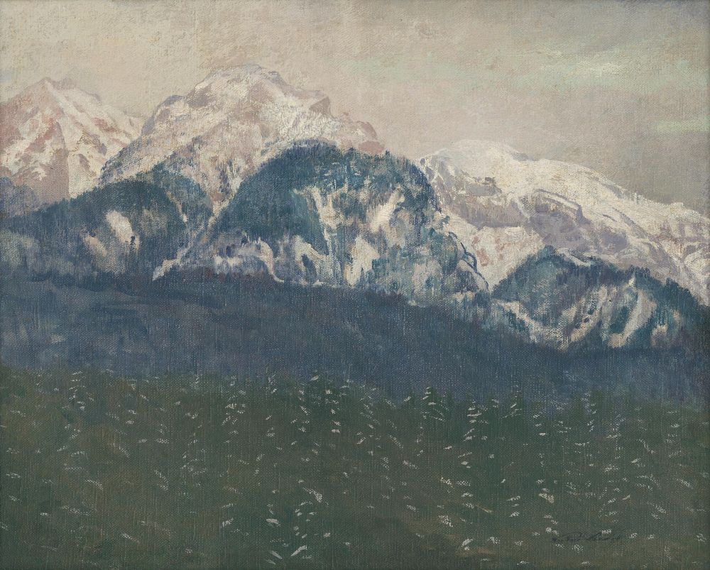 View of the high tatras by Ferdinand Katona