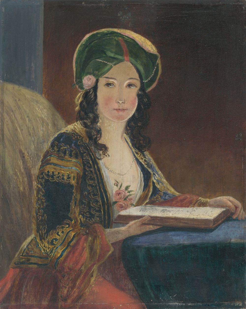 Young woman in oriental costume (die morgenländerin - copy), Friedrich Von Amerling