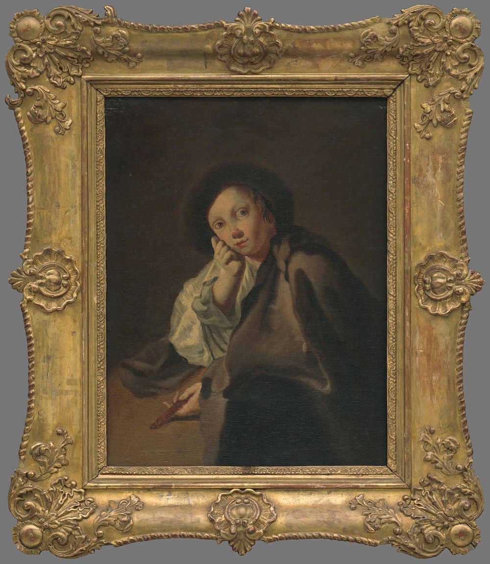 A boy in a hat with a knife, Giovanni Battista Piazzetta