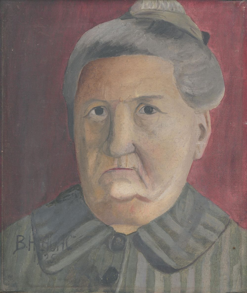 Portrait of an old woman, Bedřich Hlav&aacute;č