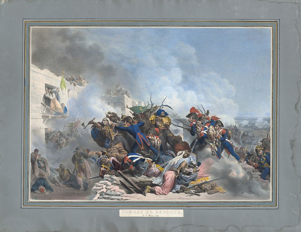 A battle scene in the orient?, French Graphic Designer