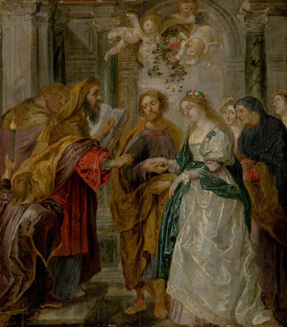 The betrothal of the virgin mary, Peter Paul Rubens
