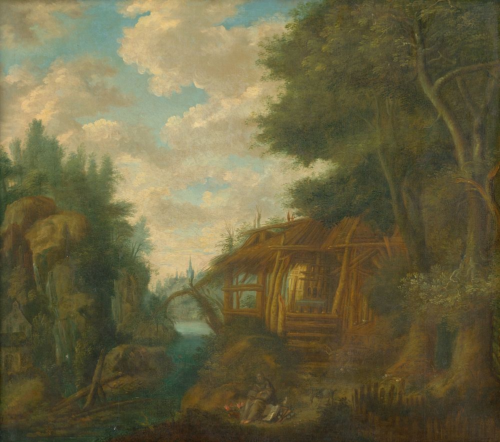 Landscape with a hut