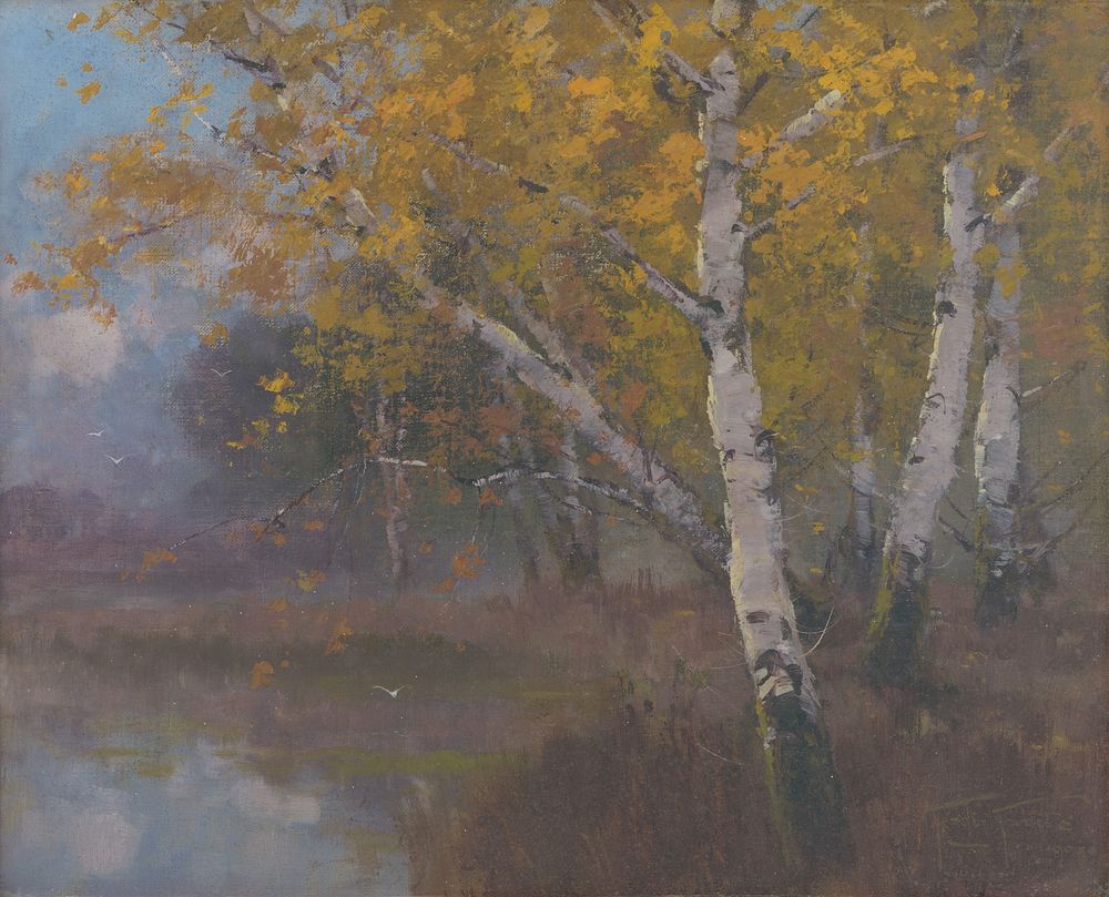 Birch trees, László Kézdi Kovács