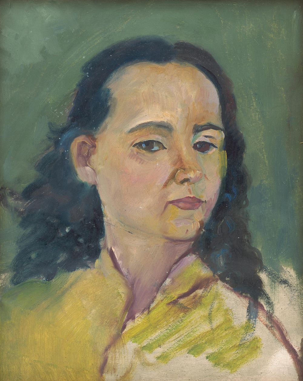 Portrait of a woman by Arnold Peter Weisz Kubínčan