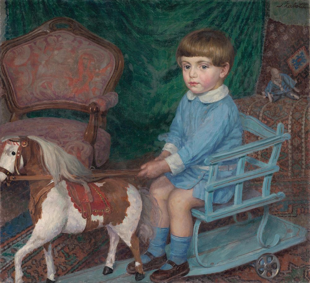 Boy with a little horse, Ivan Žabota