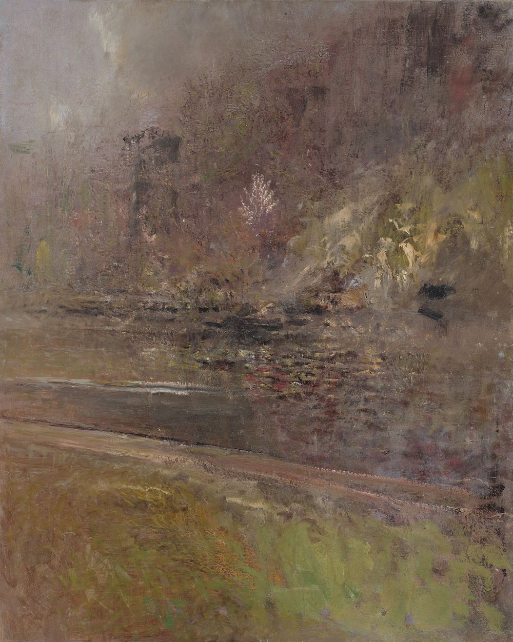 Fragment of a landscape by László Mednyánszky