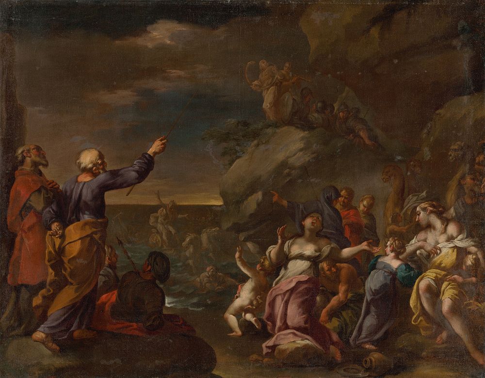 The israelites cross the red sea, Paul Troger