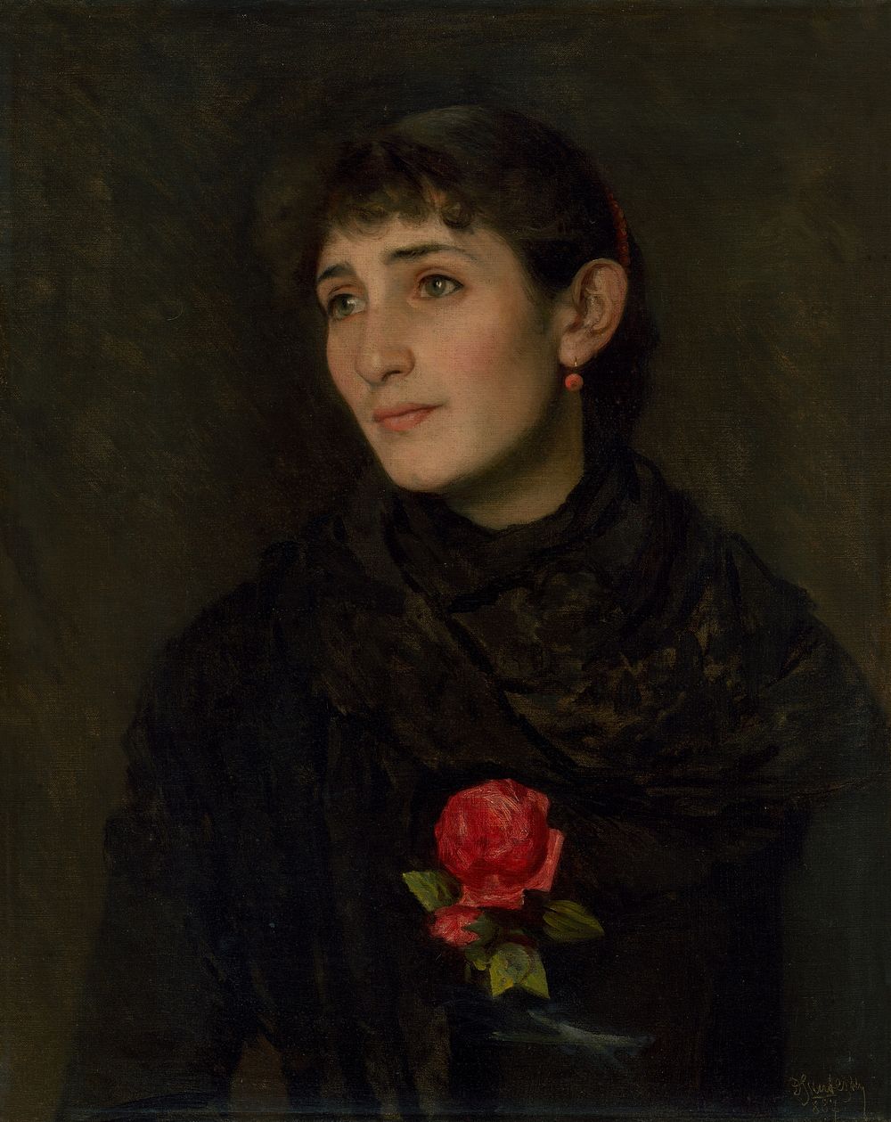 Portrait of his wife, Dominik Skutecky