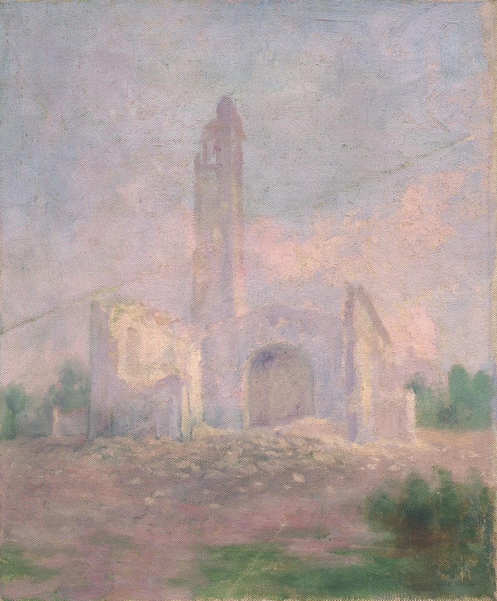 Ruins of a church by Dezider Cz&ouml;lder