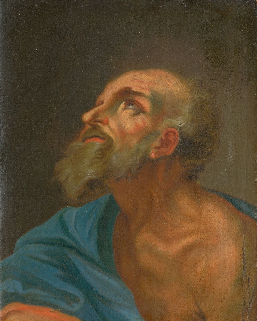 Head study of an apostle