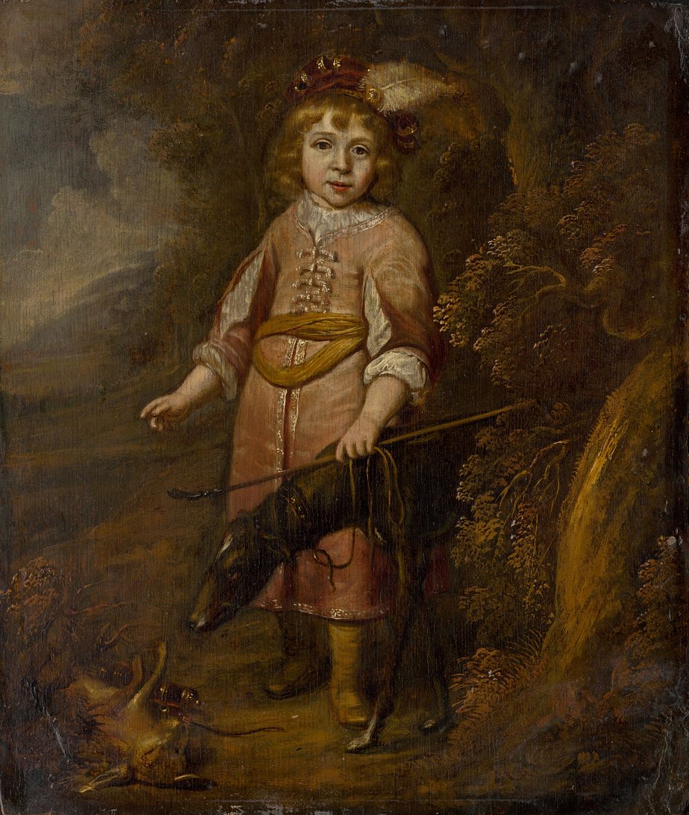 Portrait of a boy as a hunter by Matthys Van Den Bergh