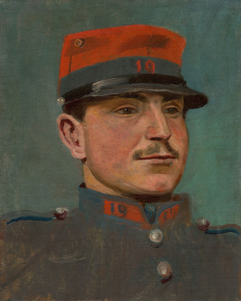 Officer by László Mednyánszky