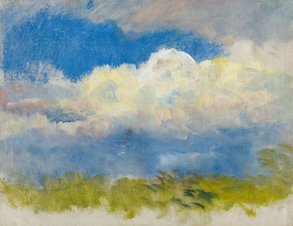 Study of spring sky by László Mednyánszky