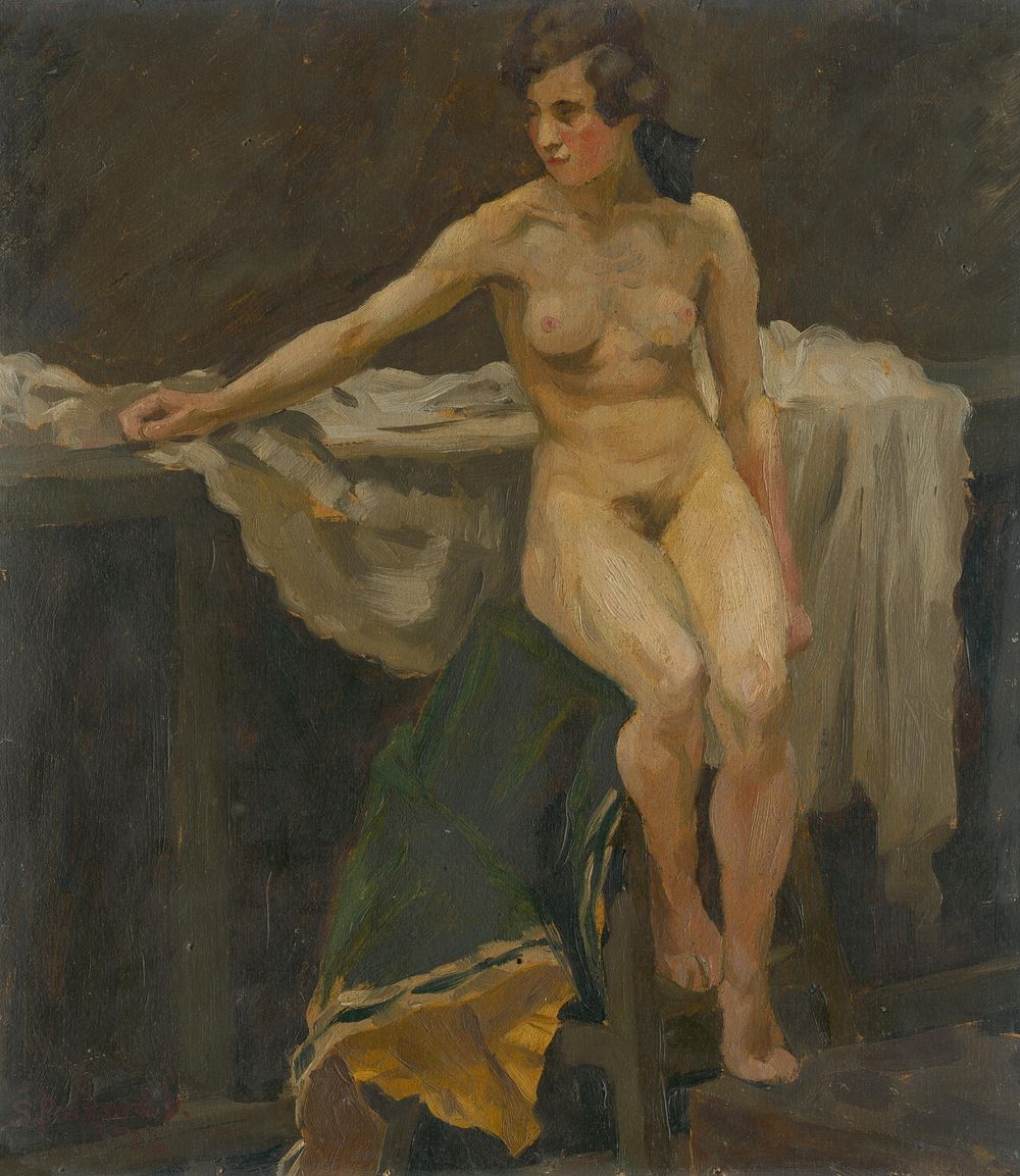 Study of female nude by Štefan Polkoráb