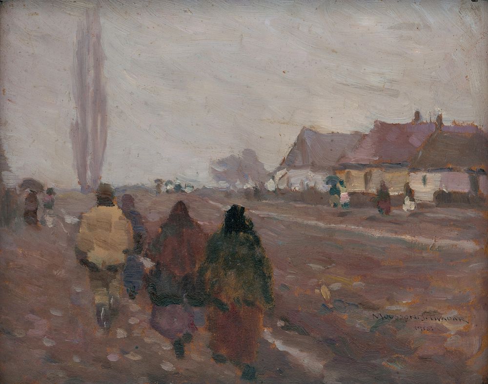 On the road from the michalovice market, Teodor Jozef Mousson