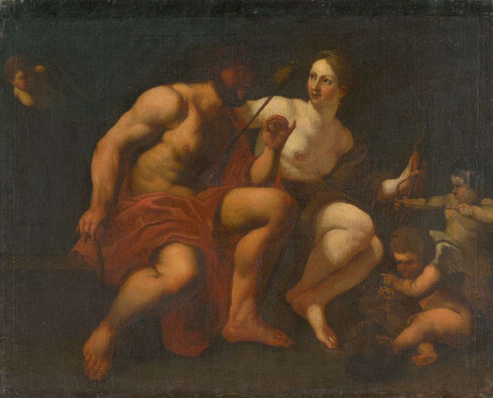 Heracles and omphale by Simon Vouet