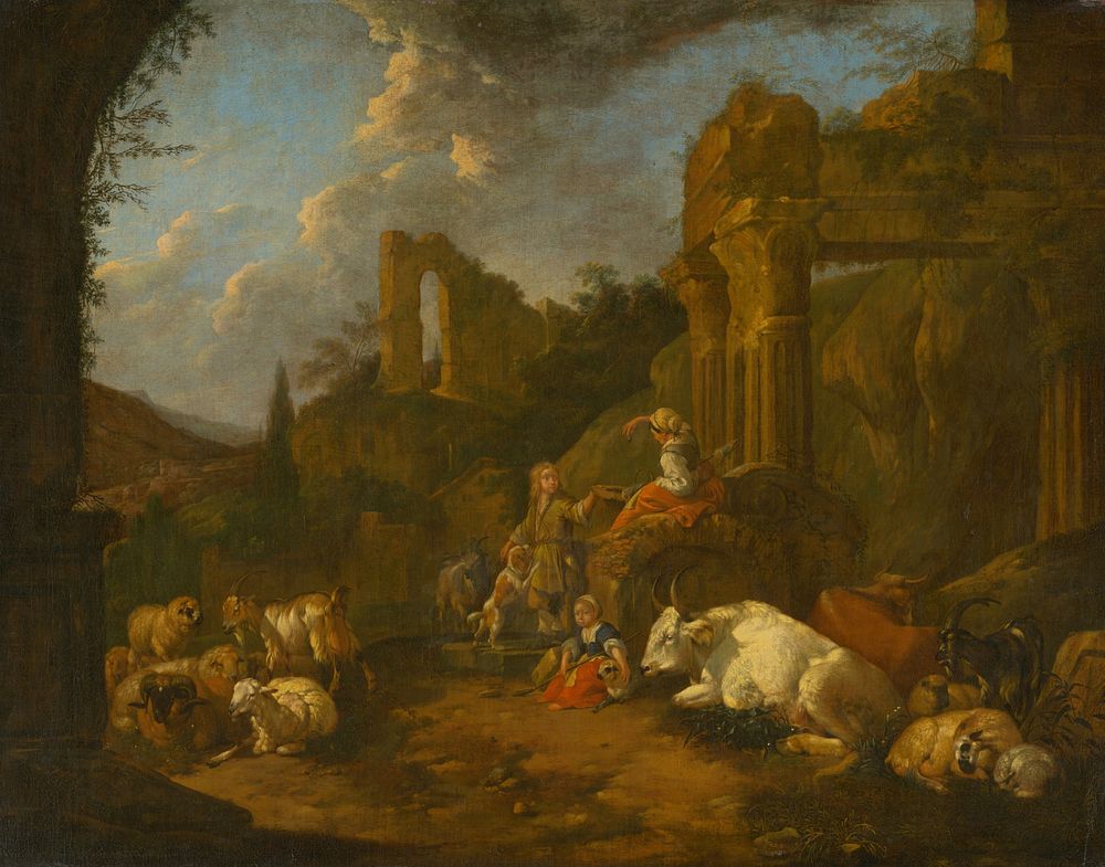 Pastoral idyll, Johann Heinrich Roos