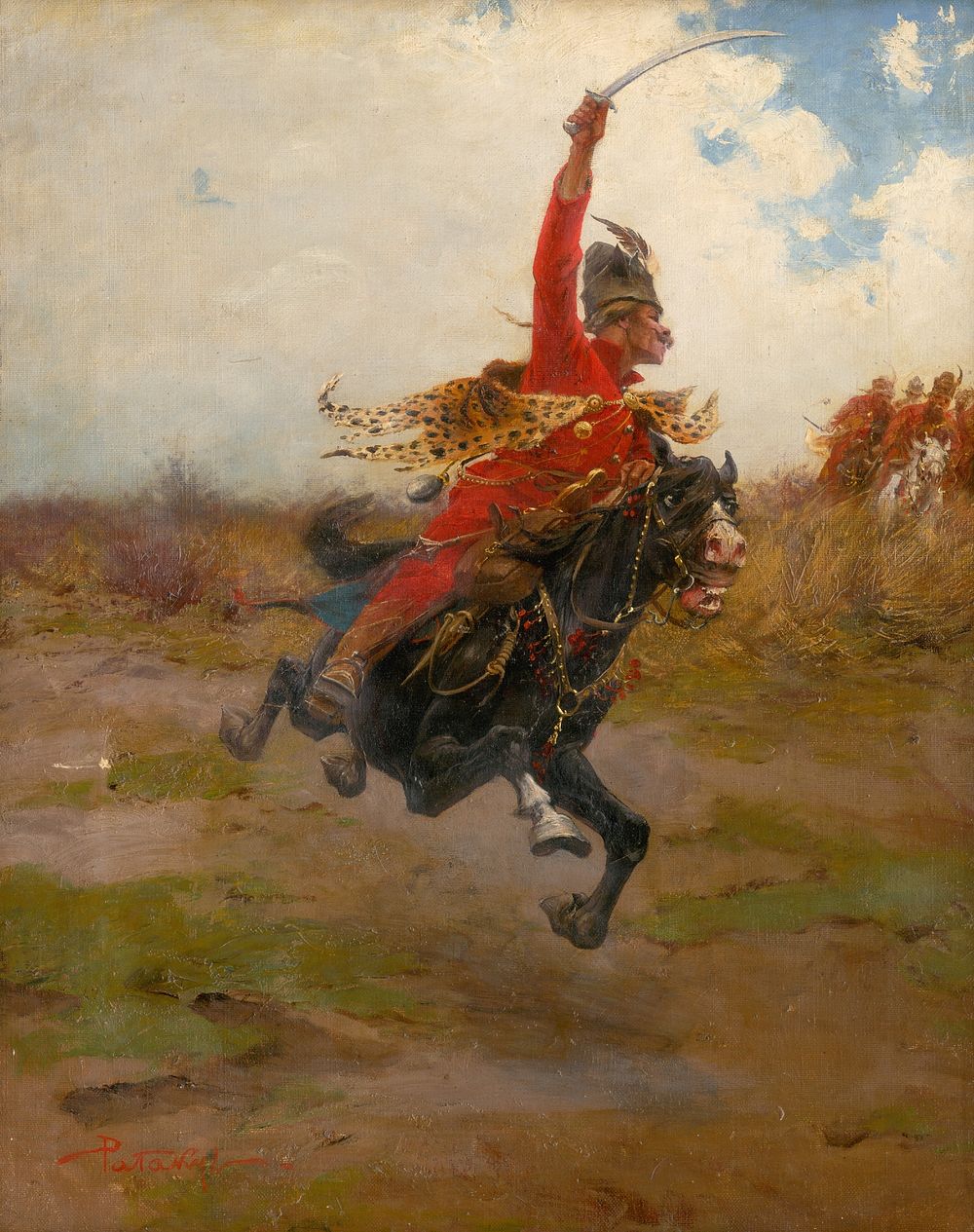 Cavalry battle, Ladislav Pataky
