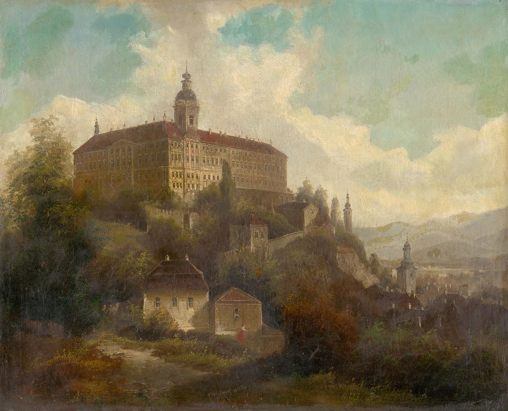 Landscape with a castle, F. W. Jankovský