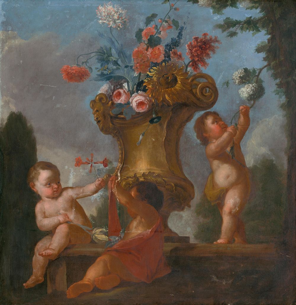 Angels with a vase i.