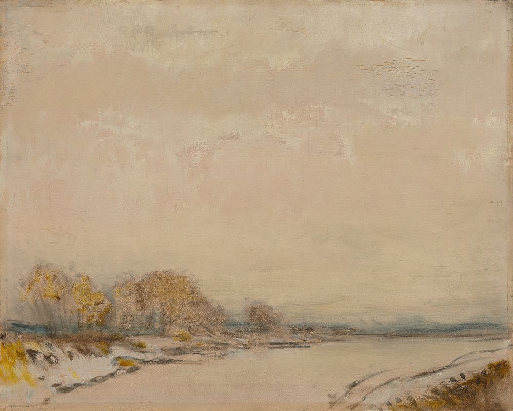 Landscape with a river by László Mednyánszky