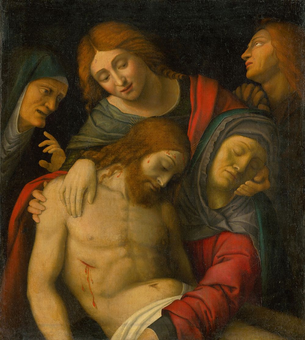 Mourning of christ, Giovanni Francesco Caroto