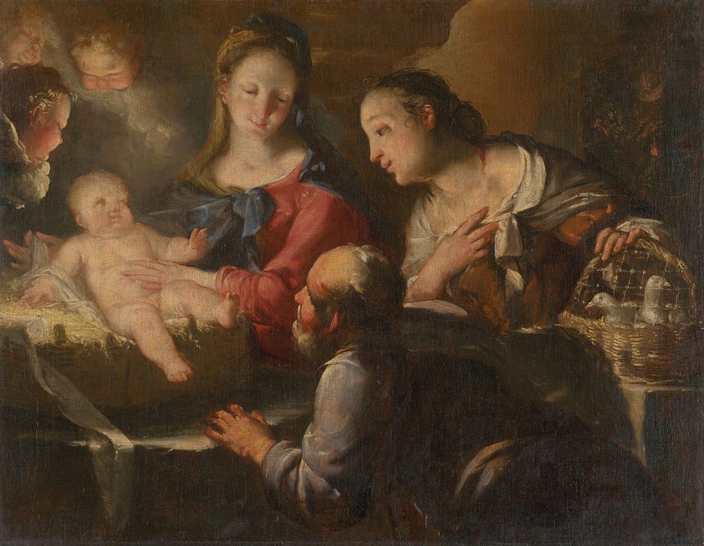 Holy family, Antonio Balestra