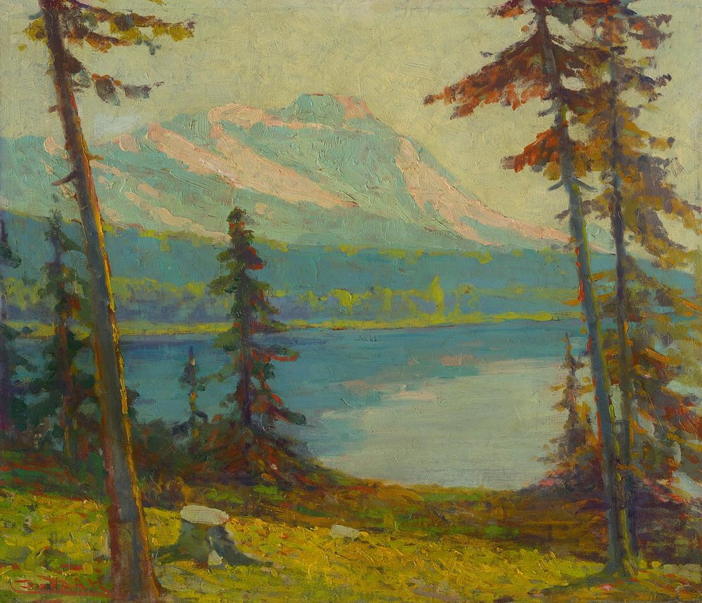 Tatra mountain lake by Lajos Csordák