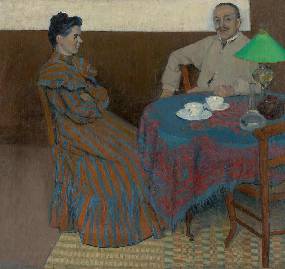 Married couple at the table, Julius Andorko