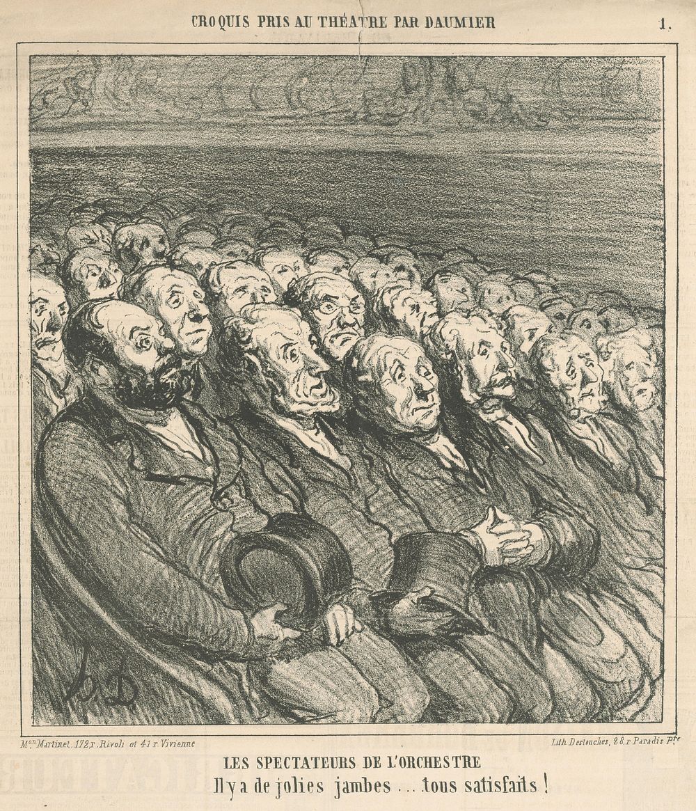 From the theater, Honoré Daumier