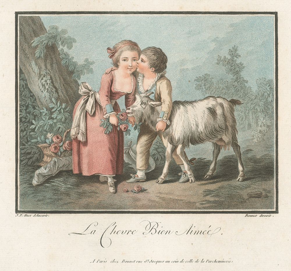 Favorite goat ("la chevre bien aimée"), Jean Baptiste Huet
